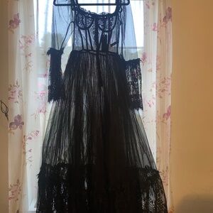 gothic prom dress